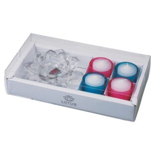 ロータスキャンドルホルダーギフトセット【クリア】