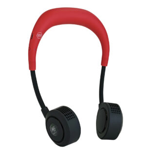 首掛け扇風機ハンズフリー ヨガシロッコ ＜レッド＞