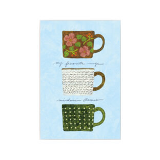 浅野みどり はがき箋 my favorite mugs