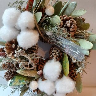 ナチュラルリース＜唐辛子とコットン＞