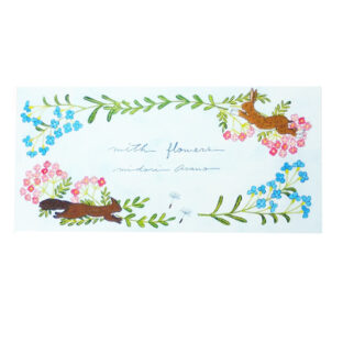 浅野みどり 一筆箋 with flowers
