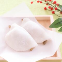 新年のお楽しみ、新春を祝う和菓子『花びら餅』に舌鼓！！