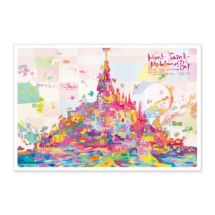 PAS-POL 世界遺産アートポストカード<モンサンミッシェル>